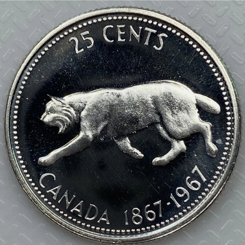 1967 Canadian Centennial Quarter